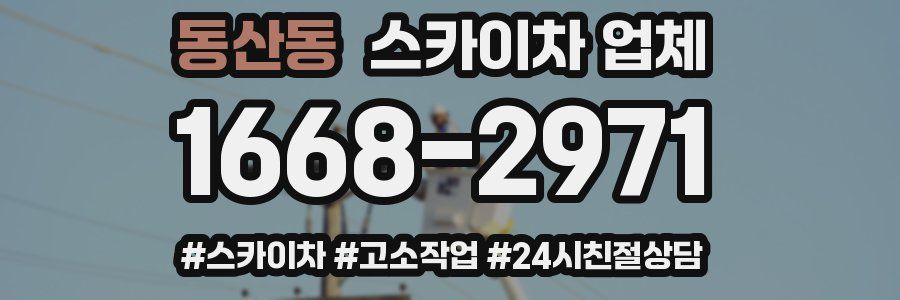 동산동 스카이차 업체