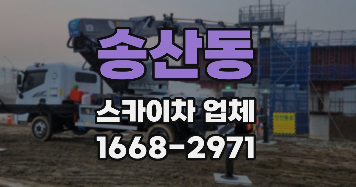 송산동 스카이차 업체