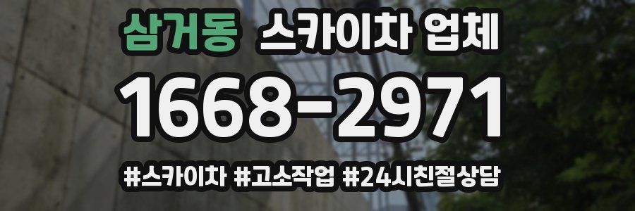 삼거동 스카이차 업체