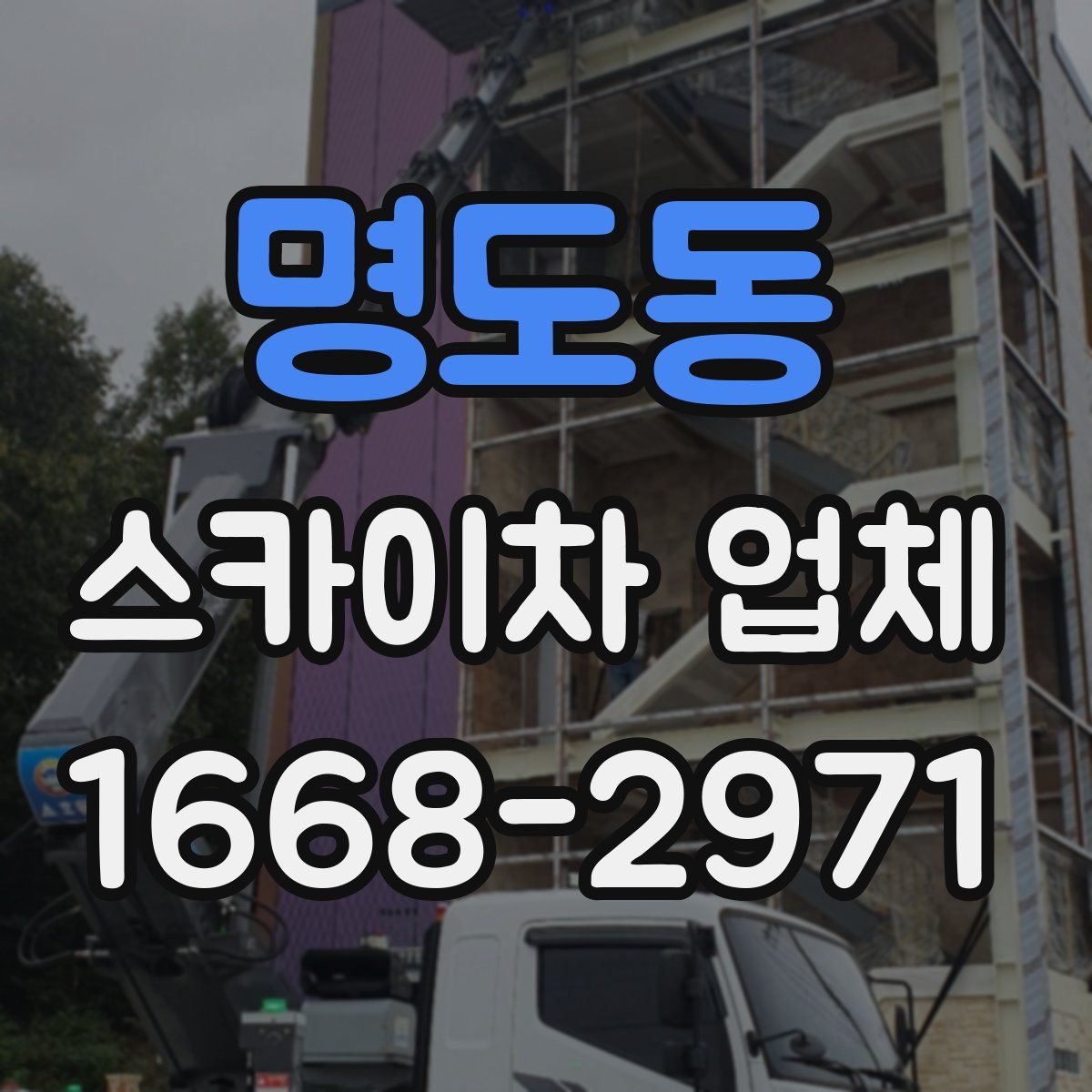 명도동 스카이차 업체