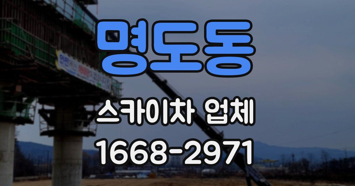 명도동 스카이차 업체