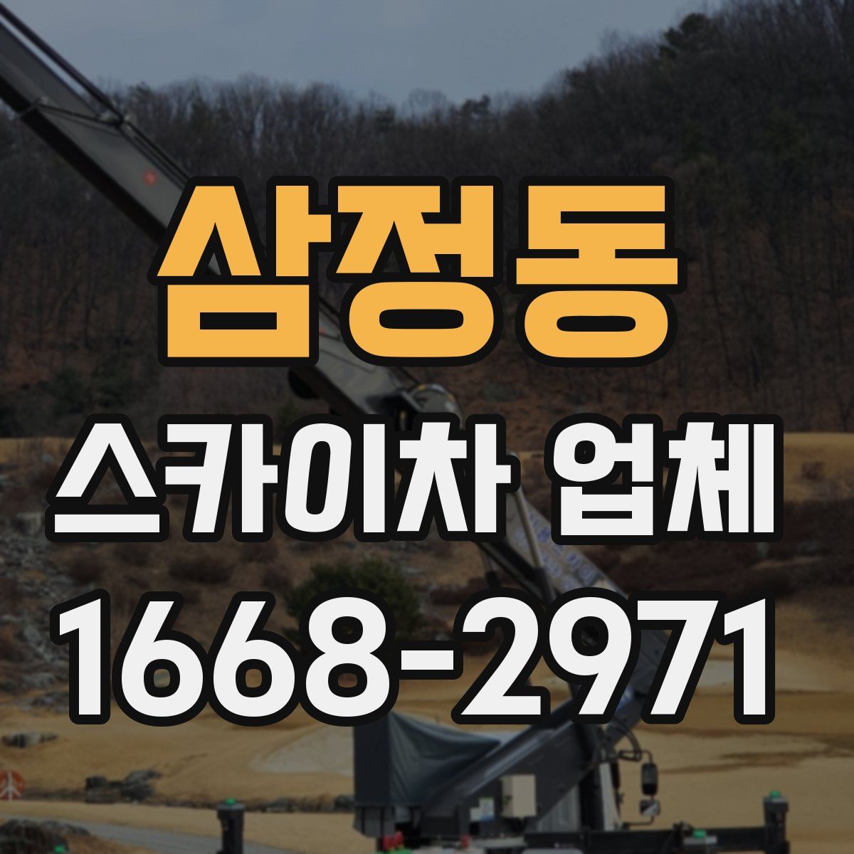 삼정동 스카이차 업체