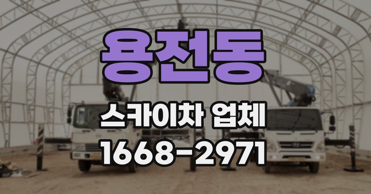 용전동 스카이차 업체