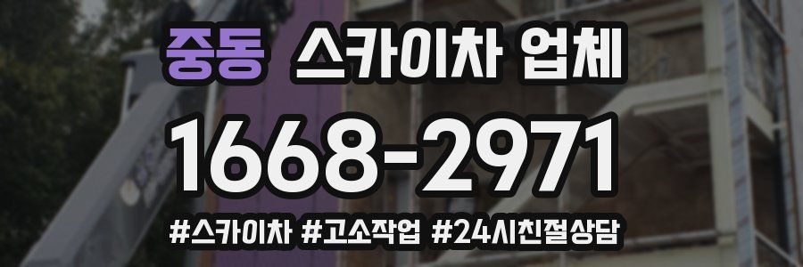 중동 스카이차 업체