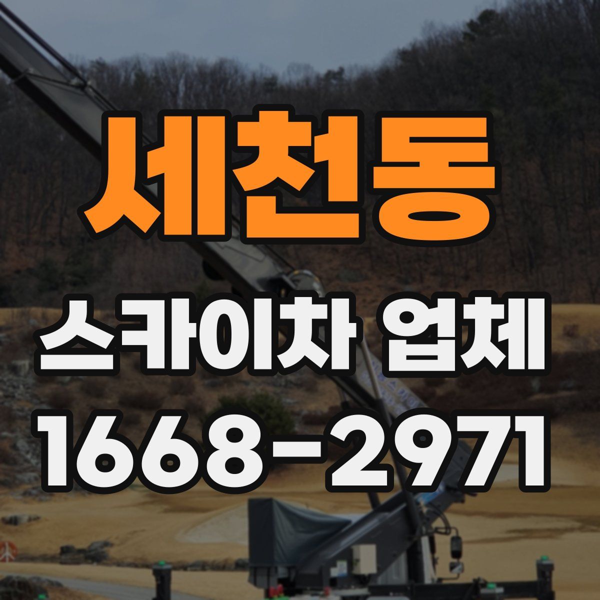 세천동 스카이차 업체