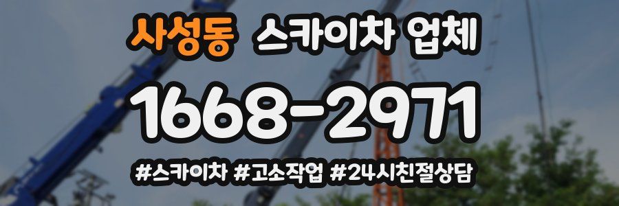 사성동 스카이차 업체
