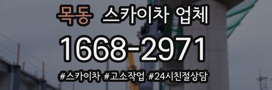 목동 스카이차 업체
