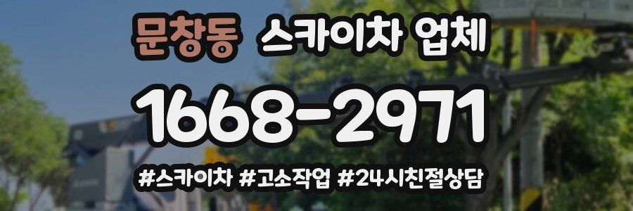 문창동 스카이차 업체