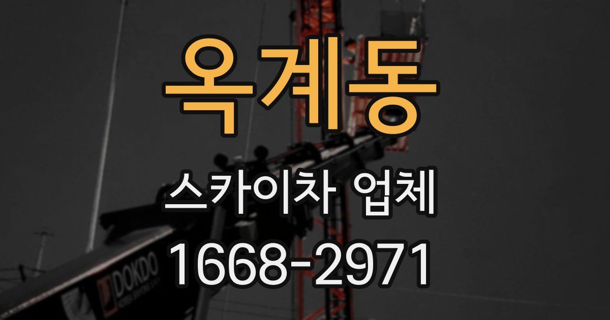 옥계동 스카이차 업체