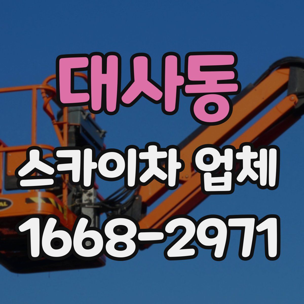 대사동 스카이차 업체