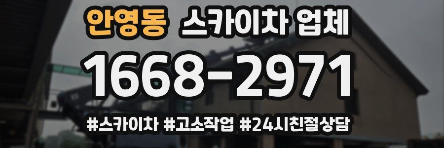안영동 스카이차 업체