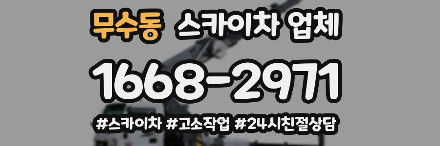 무수동 스카이차 업체