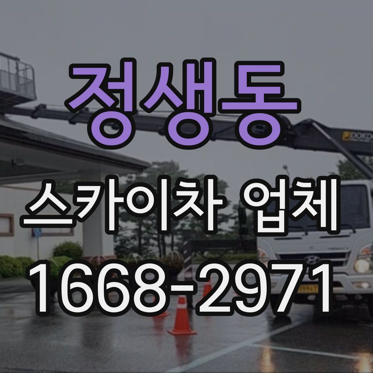 정생동 스카이차 업체
