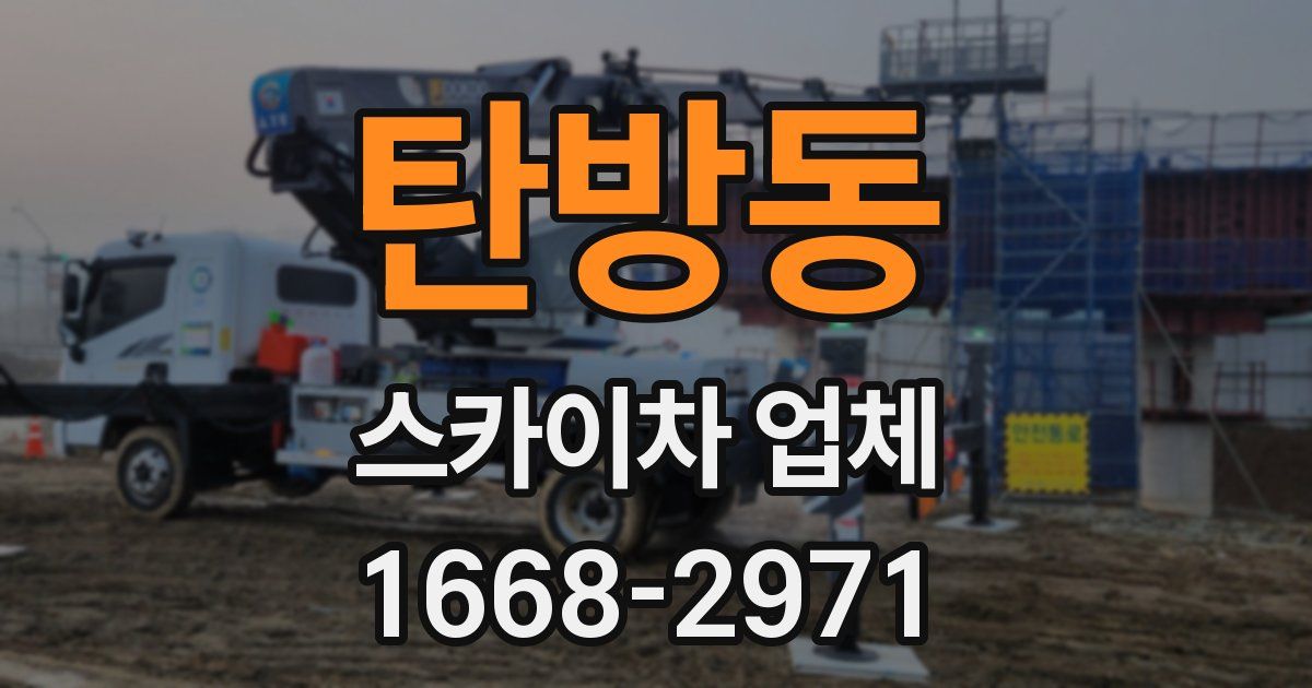 탄방동 스카이차 업체