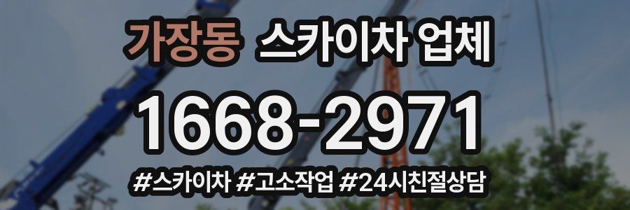 가장동 스카이차 업체