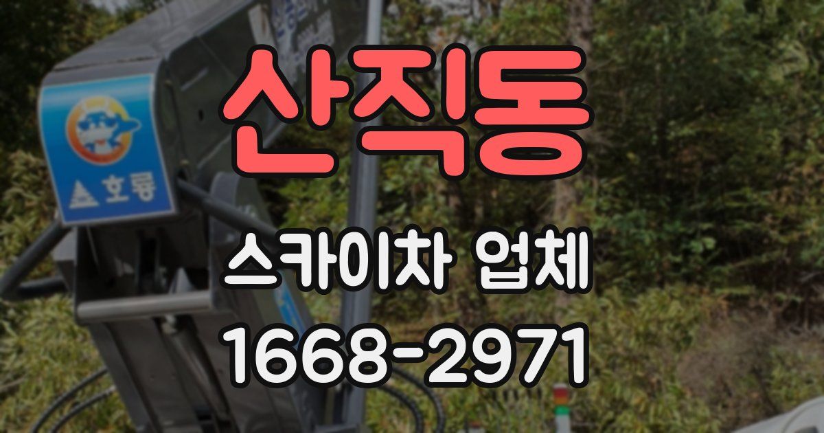 산직동 스카이차 업체