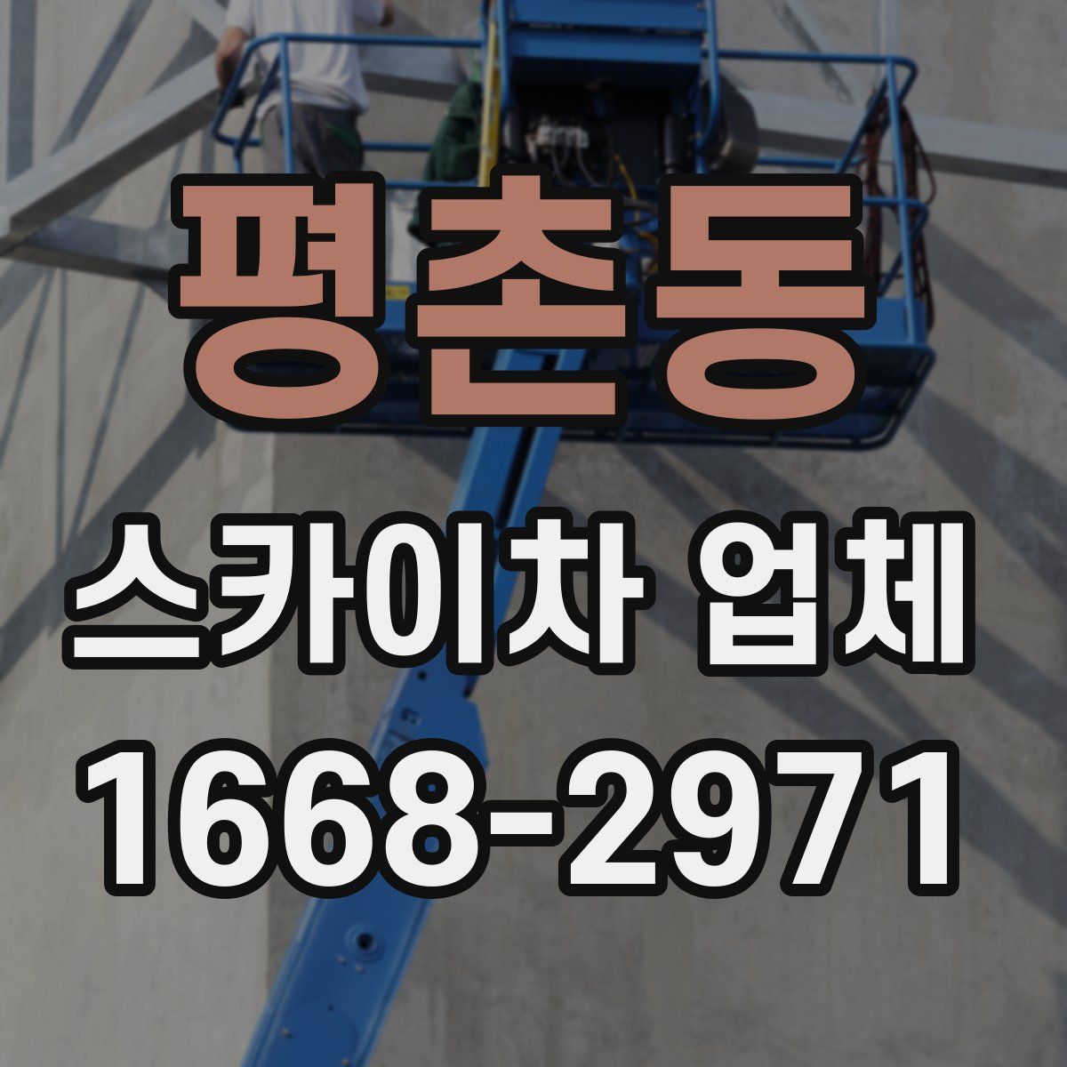 평촌동 스카이차 업체