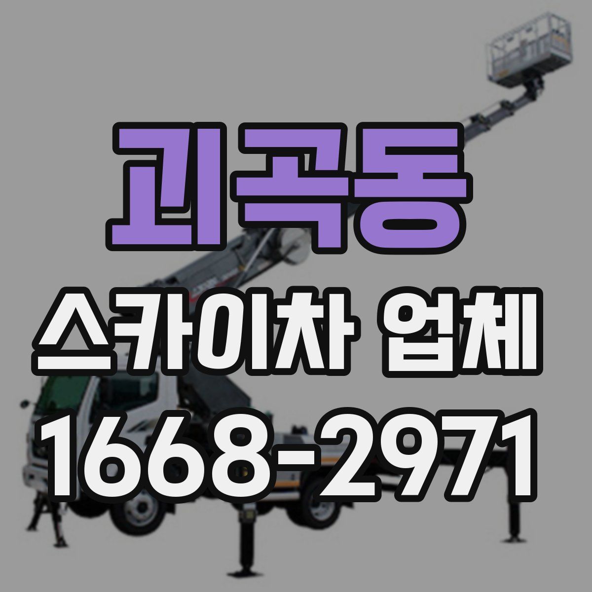괴곡동 스카이차 업체