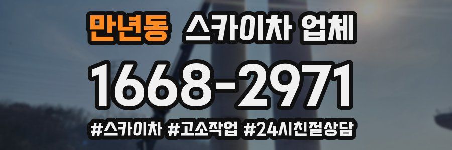 만년동 스카이차 업체
