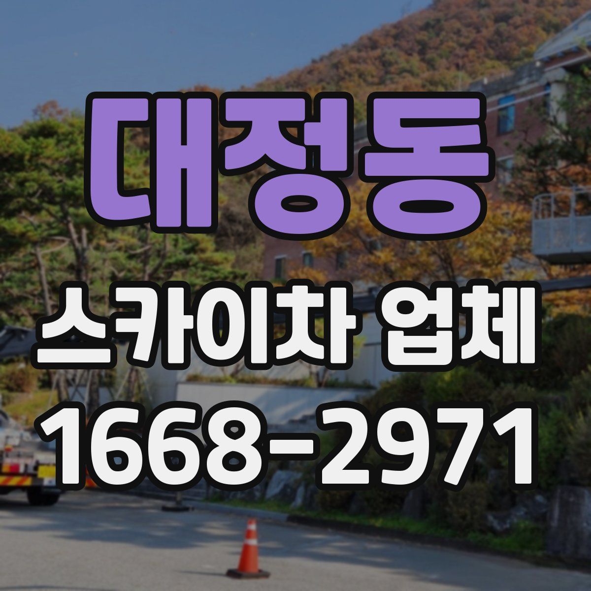 대정동 스카이차 업체