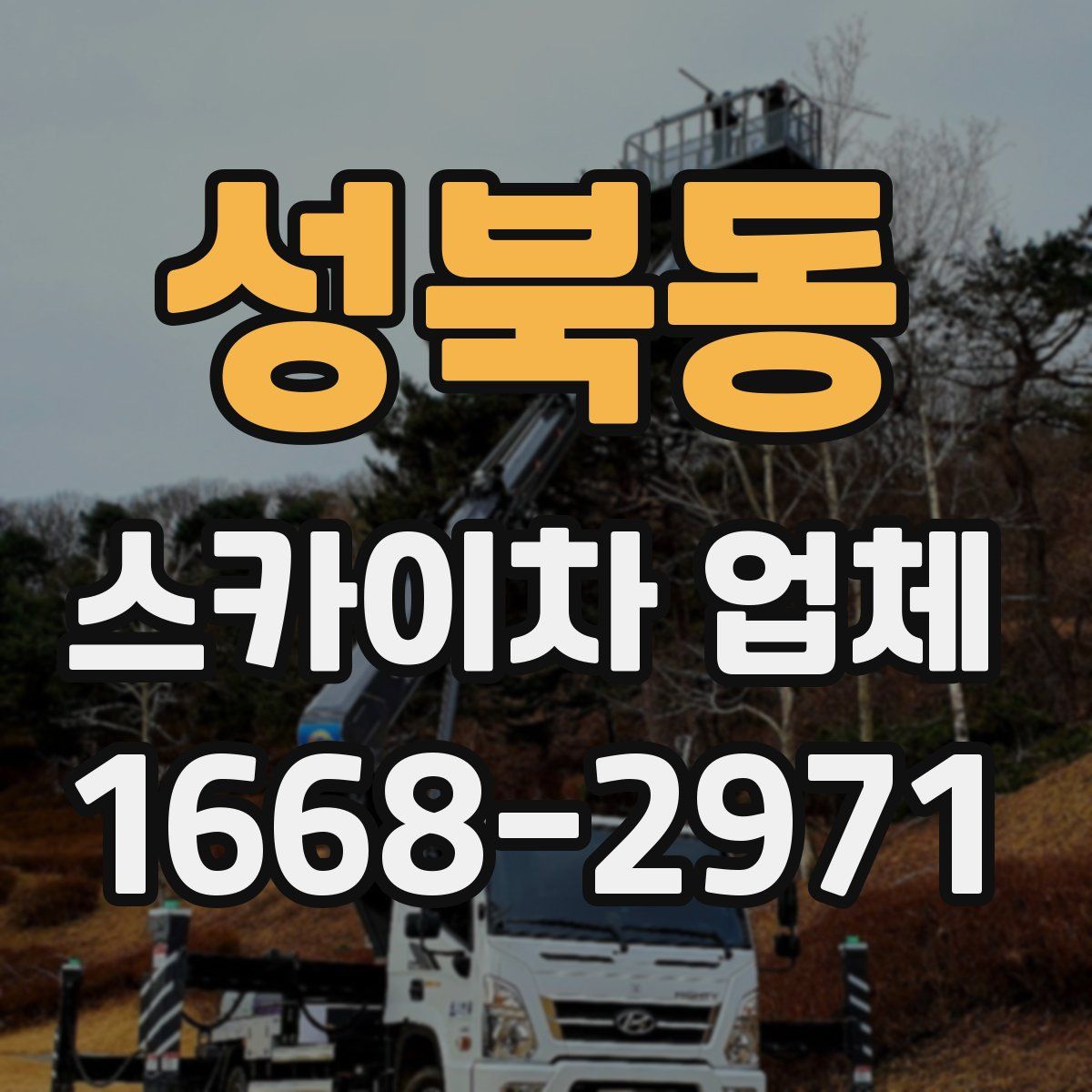 성북동 스카이차 업체