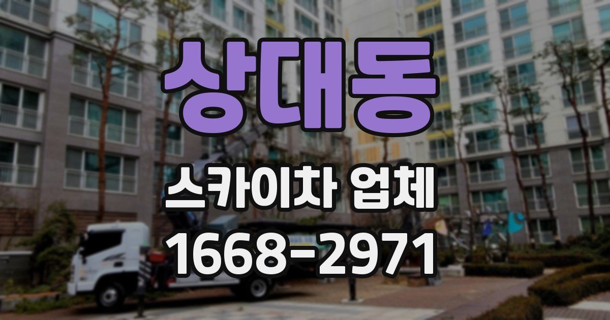 상대동 스카이차 업체