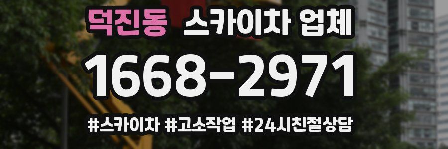덕진동 스카이차 업체