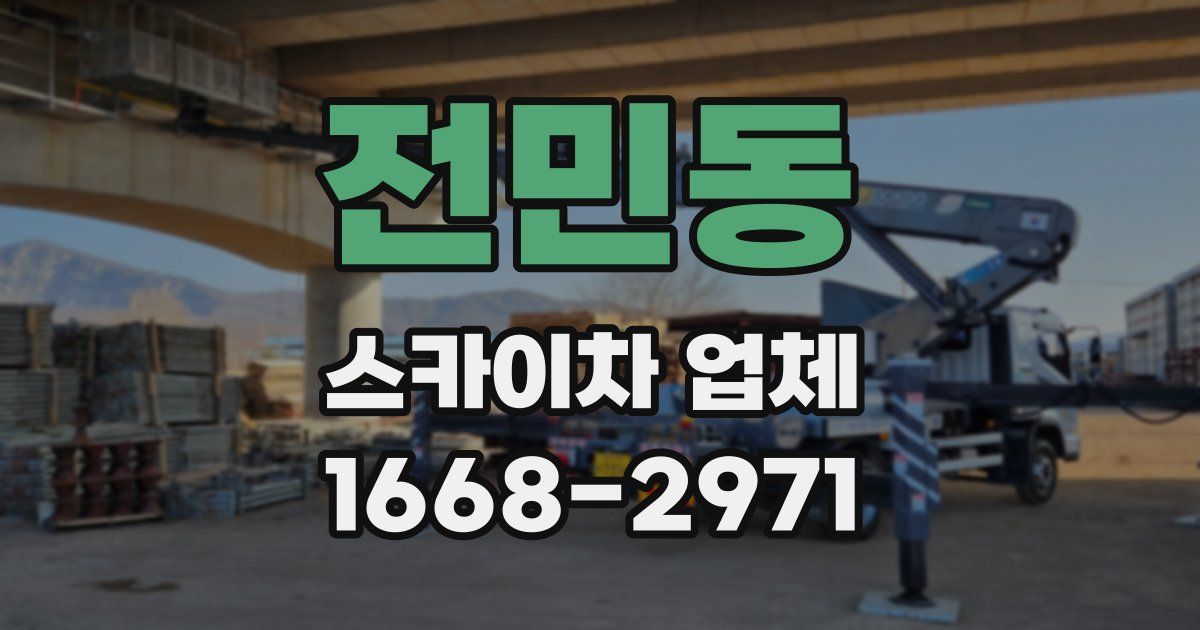 전민동 스카이차 업체