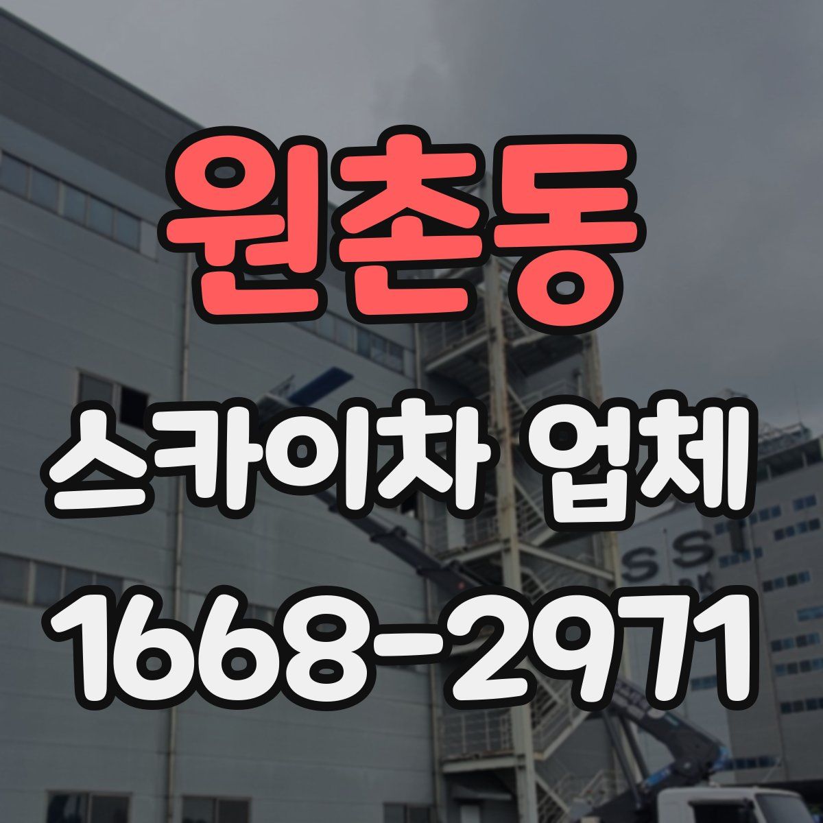 원촌동 스카이차 업체