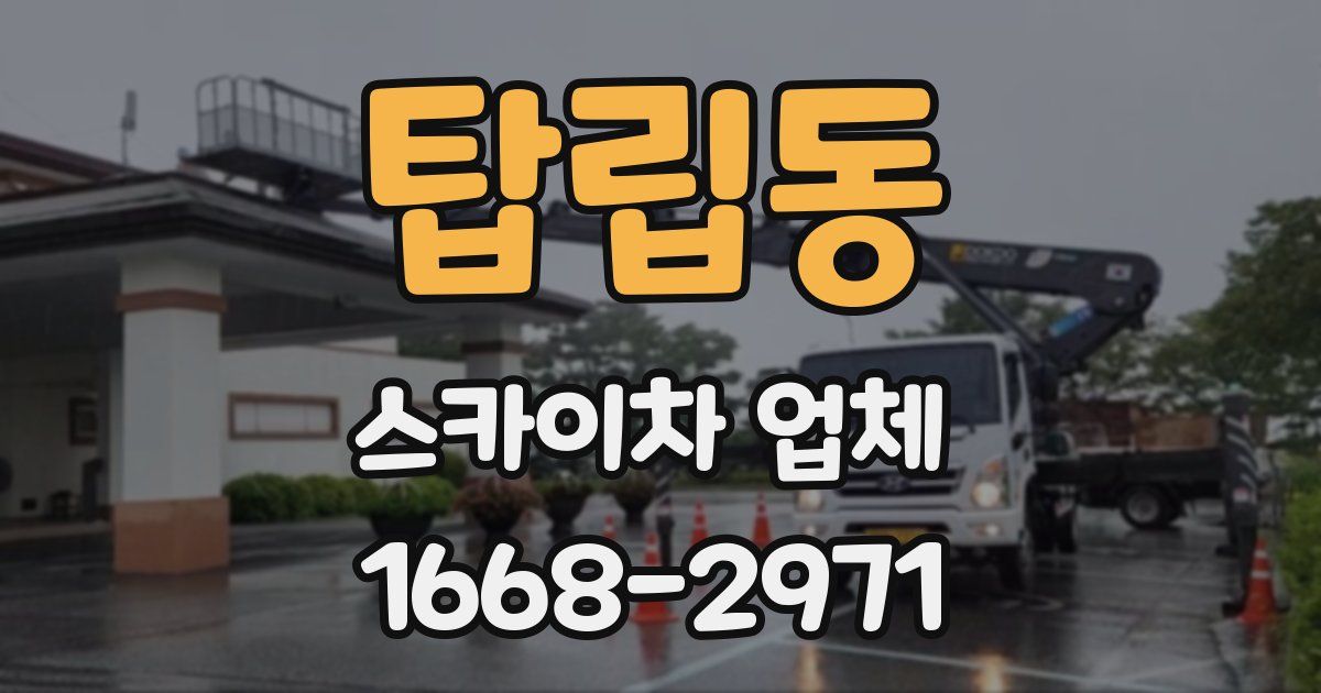탑립동 스카이차 업체