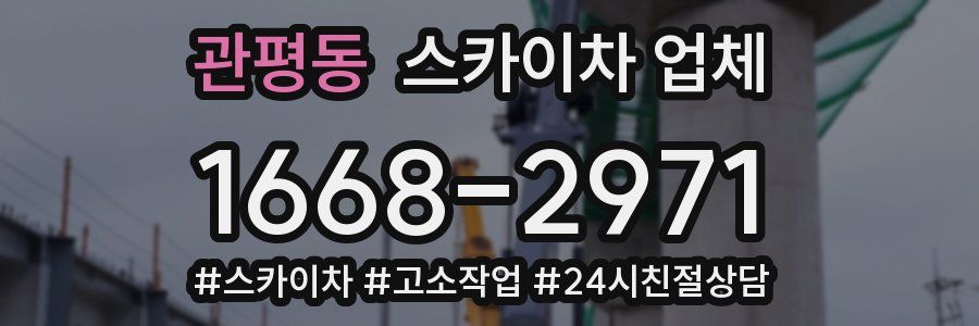 관평동 스카이차 업체