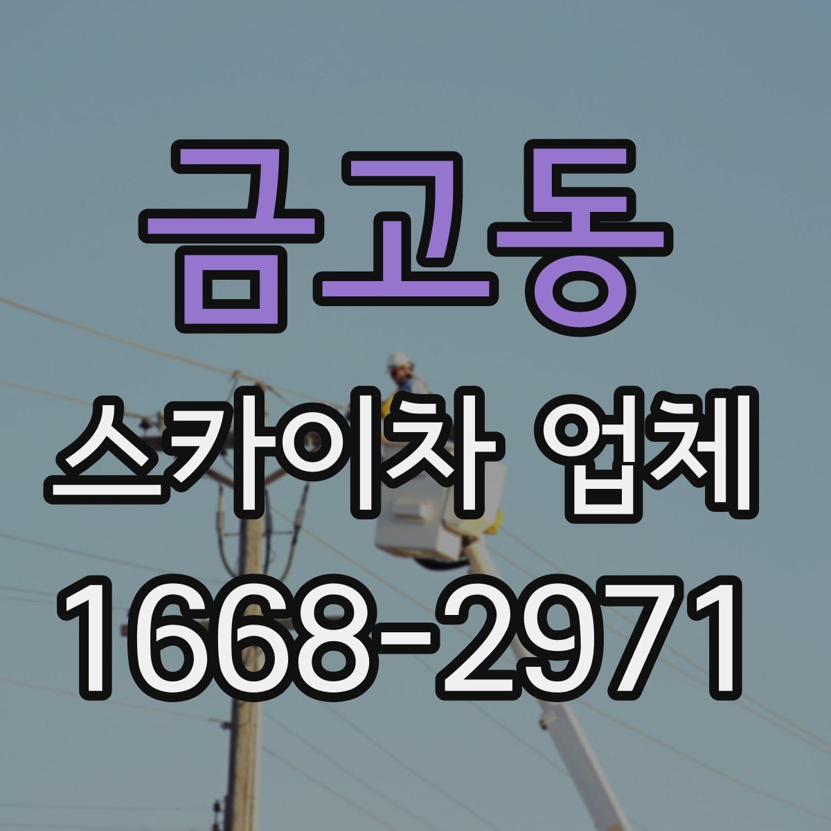금고동 스카이차 업체