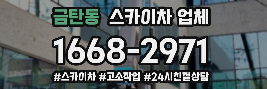 금탄동 스카이차 업체