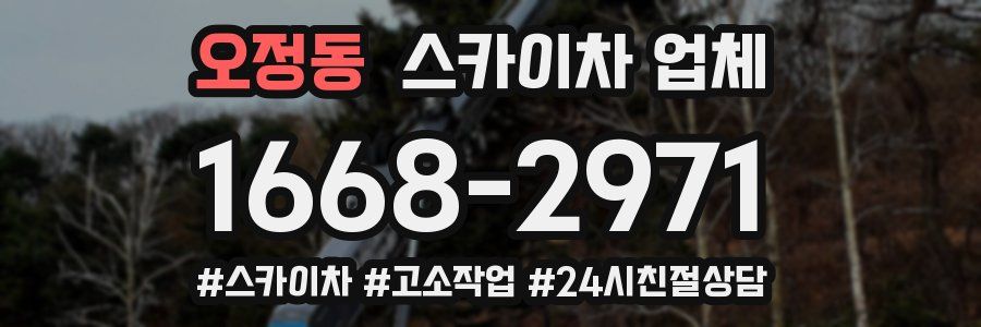 오정동 스카이차 업체