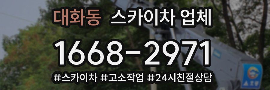 대화동 스카이차 업체
