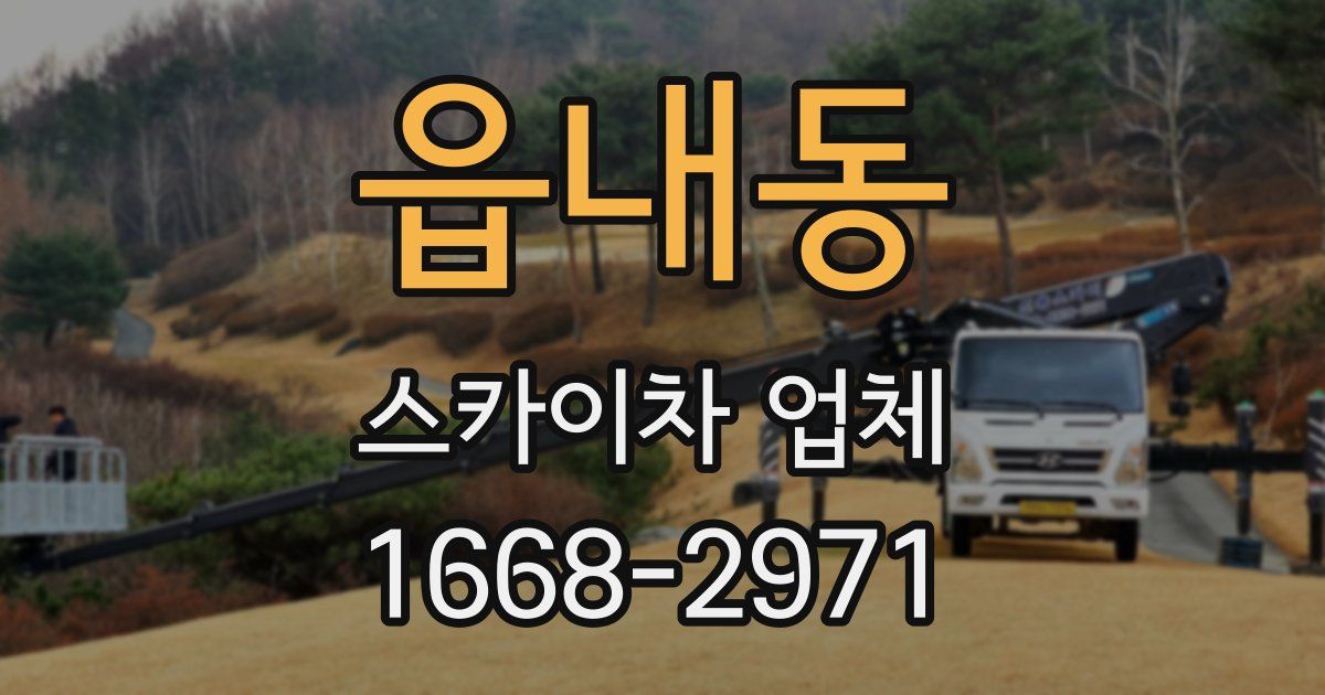 읍내동 스카이차 업체