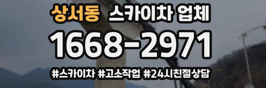 상서동 스카이차 업체