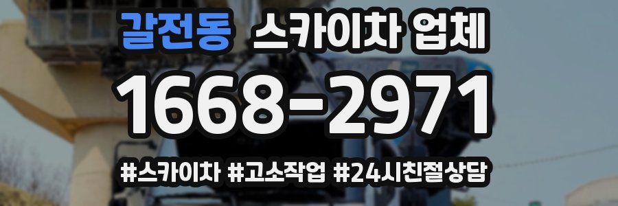 갈전동 스카이차 업체