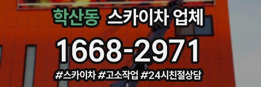 학산동 스카이차 업체