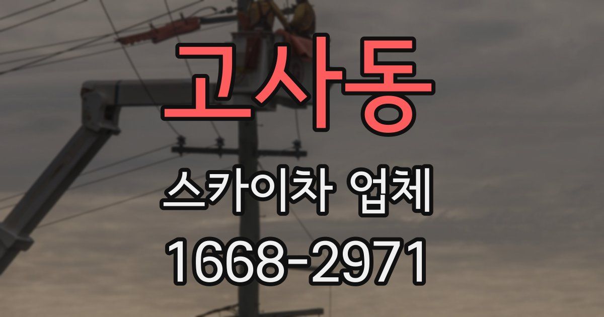 고사동 스카이차 업체