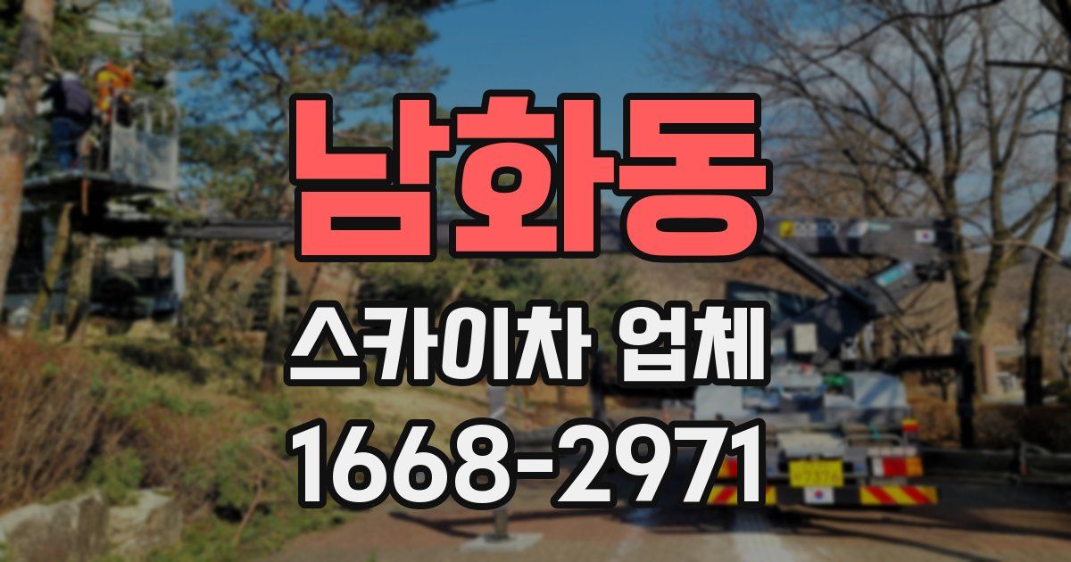 남화동 스카이차 업체