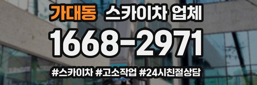 가대동 스카이차 업체