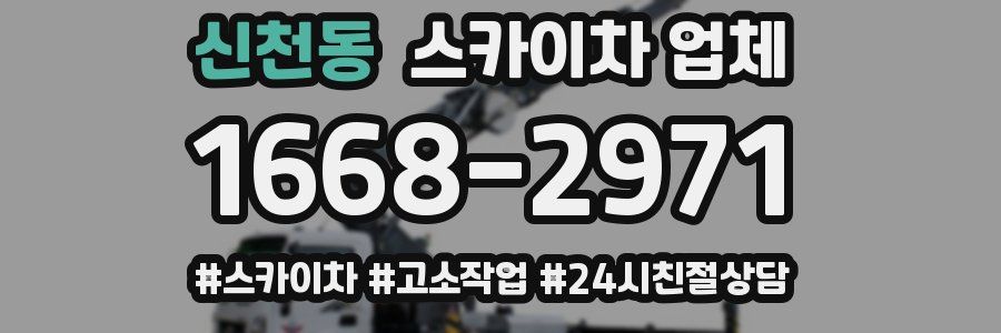 신천동 스카이차 업체