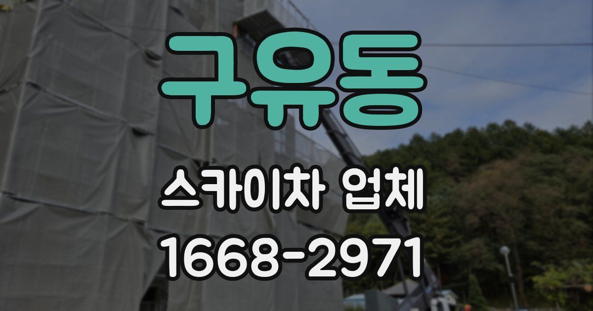 구유동 스카이차 업체