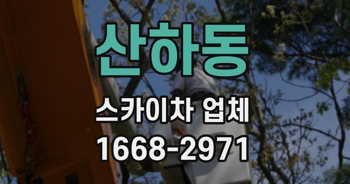산하동 스카이차 업체
