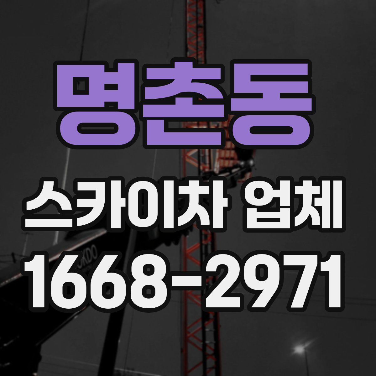 명촌동 스카이차 업체
