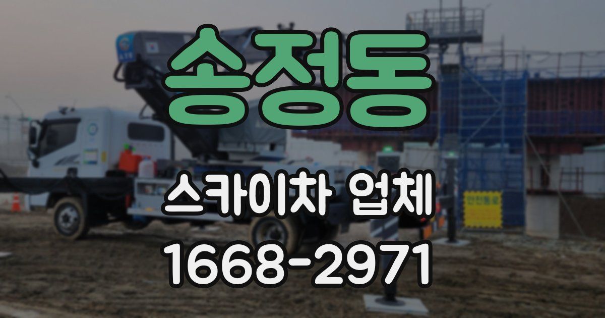 송정동 스카이차 업체