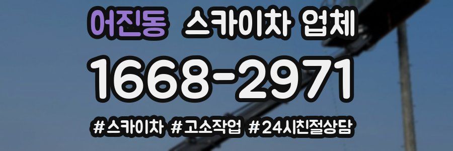 어진동 스카이차 업체