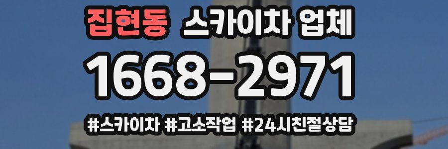 집현동 스카이차 업체