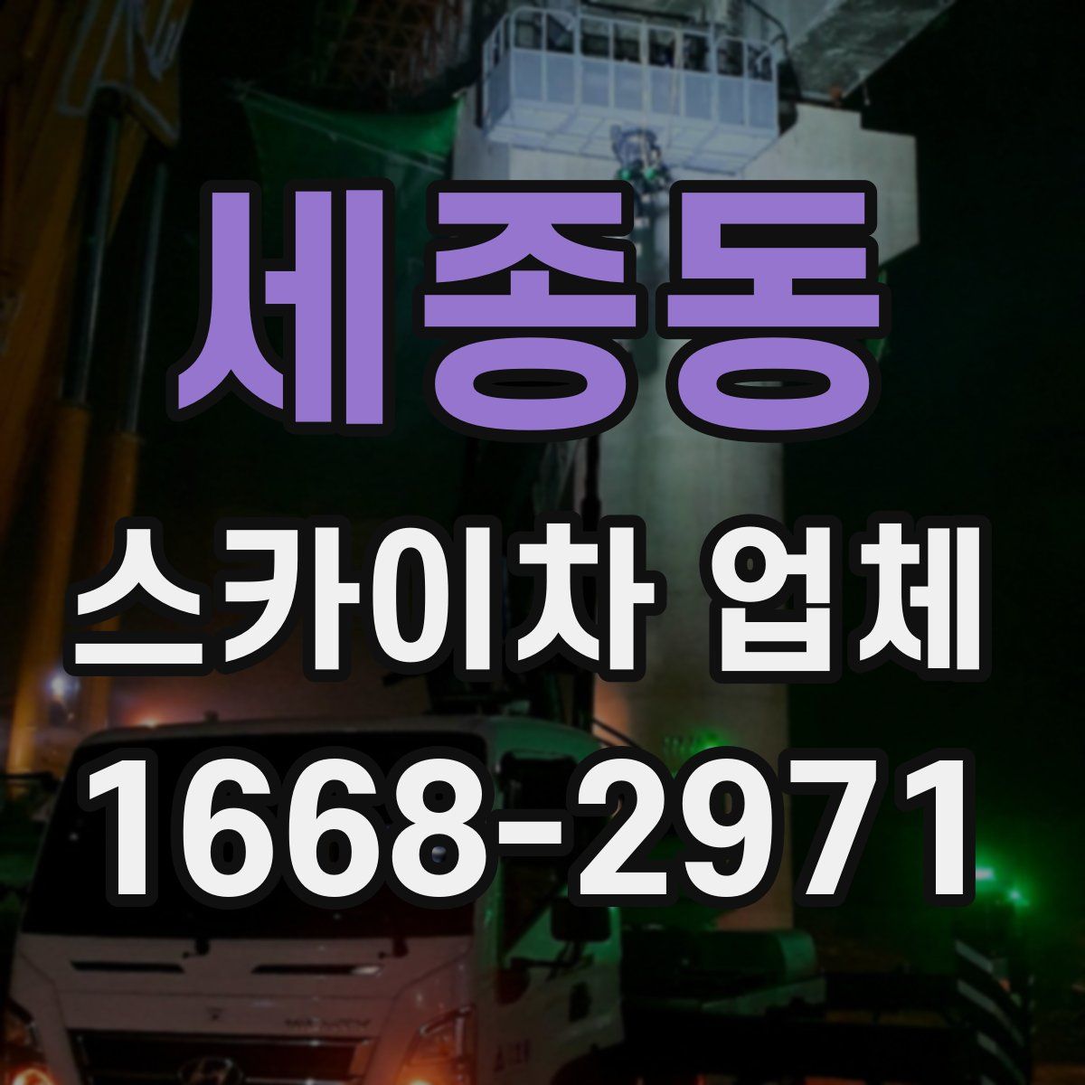 세종동 스카이차 업체